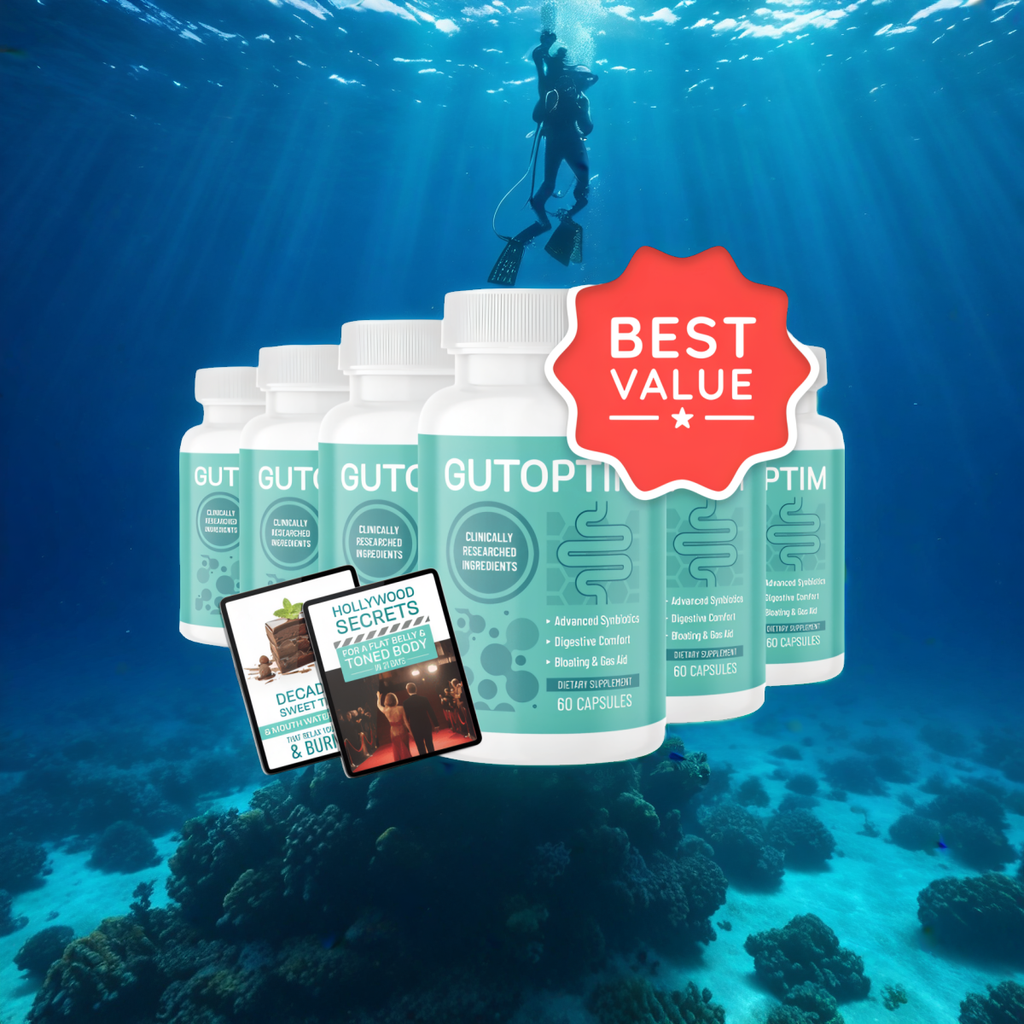 GutOptim - 6 Bottles + 2  Ebooks
