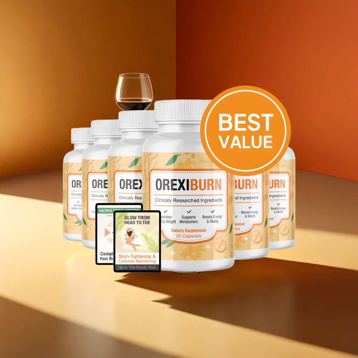OrexiBurn - 6 Bottles + 2  Ebooks
