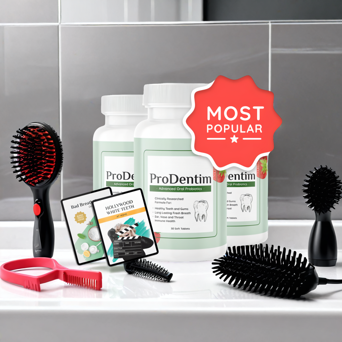 ProDentim - 3 Bottles + 2  Ebooks