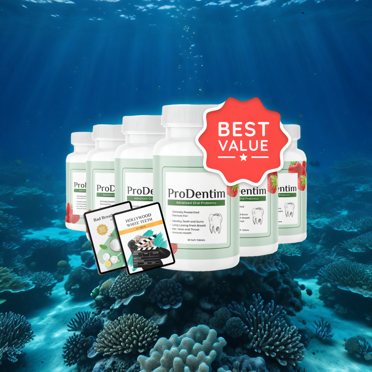 ProDentim - 6 Bottles + 2  Ebooks